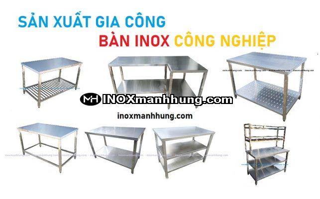 Gia công sản xuất bàn inox công nghiệp hcm