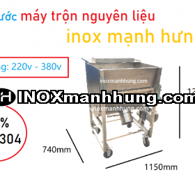 Máy trộn nguyên liệu cửa xả đáy