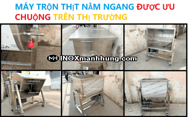 Máy trộn thịt nằm ngang được ưu chuộng