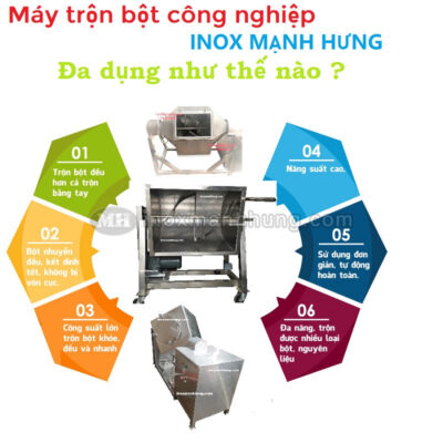 Vì sao nên sử dụng máy trộn bột khô công nghiệp