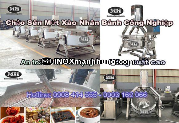 Chảo sên mứt xào nhân bánh công nghiệp