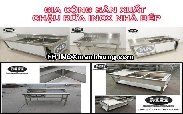 Gia công sản xuất chậu rửa inox cho nhà bếp