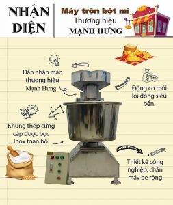 Nhận diện thương hiệu máy trộn bột chất lượng cao