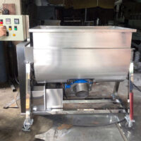 Mày trộn gia nhiệt trục quay ngang 100kg